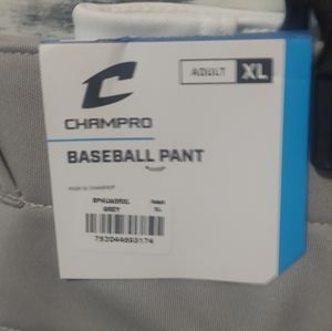 Men's Champro baseball pants. Grey XL